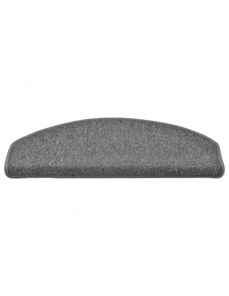 Tappetini per Scale 15 pz Grigio Scuro 65x24x4 cm