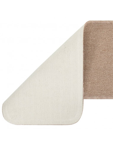 Tappetini Scale Antiscivolo 15 pz 75x20 cm Beige Rettangolari