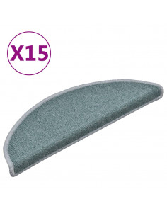 Tappetini per Scale 15 pz Blu 56x17x3 cm 2