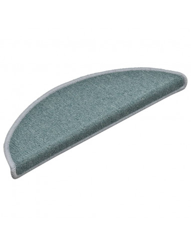 Tappetini per Scale 15 pz Blu 56x17x3 cm