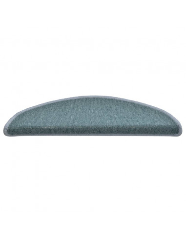 Tappetini per Scale 15 pz Blu 56x17x3 cm