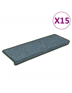 Tappetini per Scale 15 pz 65x21x4 cm Verdi 2