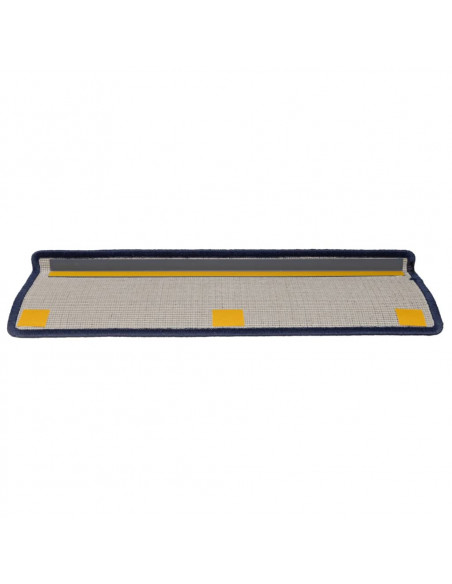 Tappetini per Scale 15 pz 65x21x4 cm Grigi e Blu