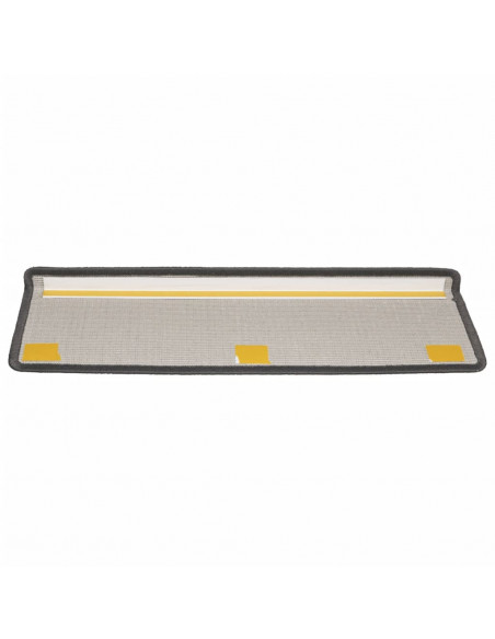 Tappetini per Scale 15 pz 65x21x4 cm Grigio Scuro