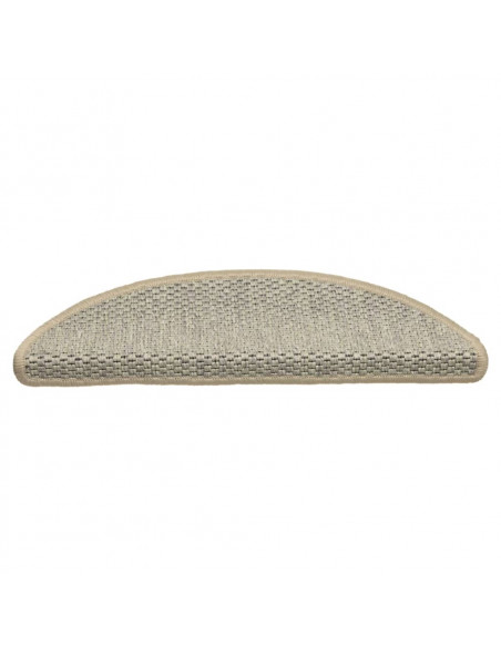 Tappeti Autoadesivi Scale Aspetto Sisal 15 pz 56x17x3cm Grigi