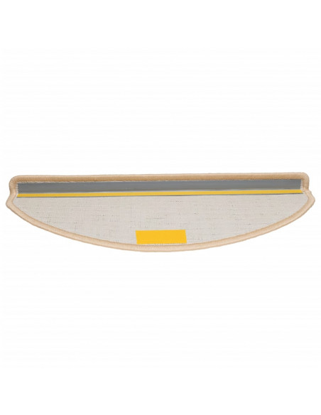 Tappetini per Scale 15 pz Crema 65x21x4 cm