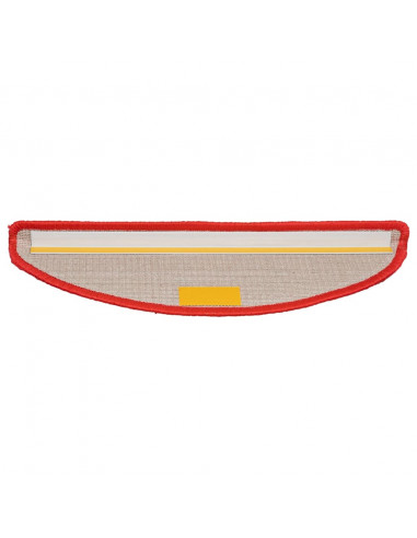 Tappetini per Scale 15 pz Rossi 56x17x3 cm