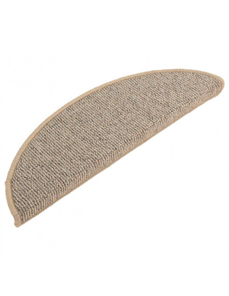 Tappetini per Scale 15 pz Marroni 56x17x3 cm