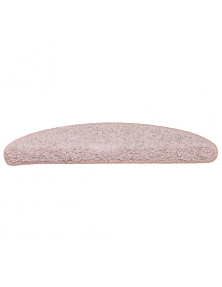 Tappetini per Scale 15 pz Rosa Chiaro 56x17x3 cm