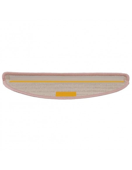 Tappetini per Scale 15 pz Rosa Chiaro 56x17x3 cm