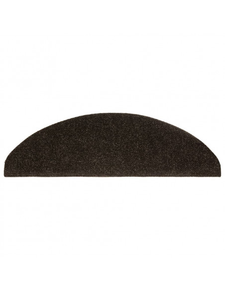 Tappetini per Scale 10 pz Marrone Scuro 65x21x4 cm Agugliati