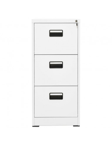 Schedario Bianco 46x62x102,5 cm in Acciaio