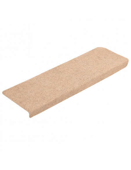 Tappetini per Scale 5 pz Marroni 65x21x4 cm Tessuto Agugliato