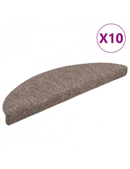 Tappetini Adesivi per Scale 10 pz Crema 56x17x3 cm Agugliati