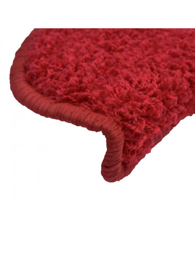 Tappetini per Scale 15 pz Rossi 65x21x4 cm