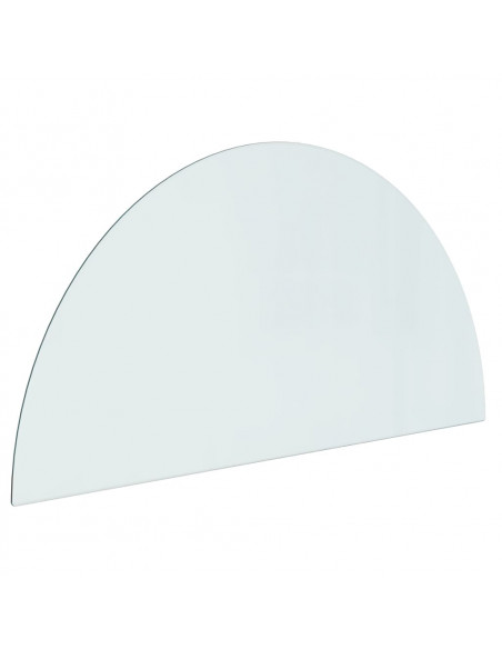 Lastra in Vetro per Caminetto Semicircolare 1000x500 mm