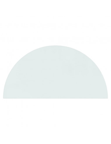 Lastra in Vetro per Caminetto Semicircolare 1000x500 mm