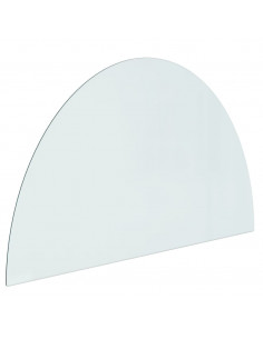 Lastra in Vetro per Caminetto Semicircolare 1000x600 mm 2
