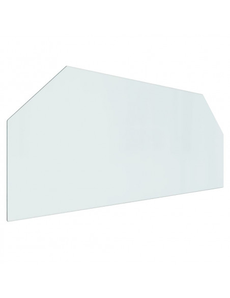 Lastra in Vetro per Caminetto Esagonale 120x50 cm