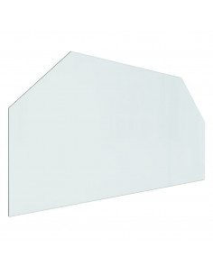 Lastra in Vetro per Caminetto Esagonale 100x50 cm 2