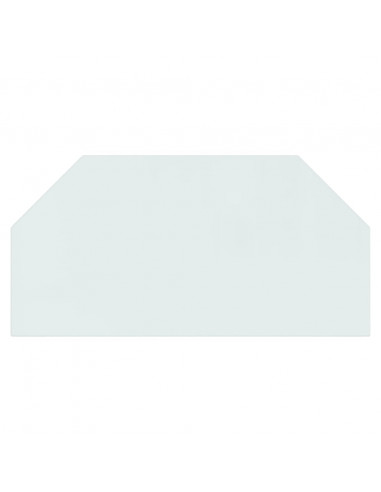 Lastra in Vetro per Caminetto Esagonale 100x50 cm