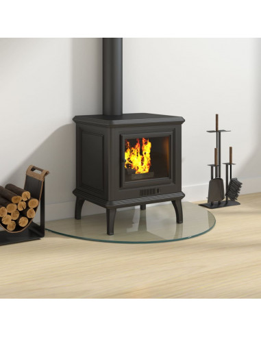 Lastra in Vetro per Caminetto Semicircolare 800x500 mm