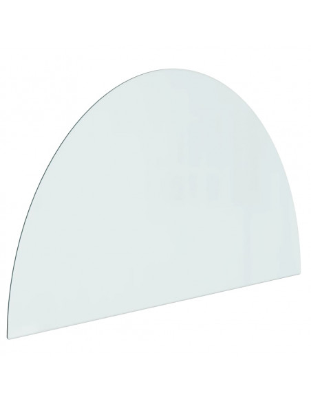 Lastra in Vetro per Caminetto Semicircolare 1000x600 mm