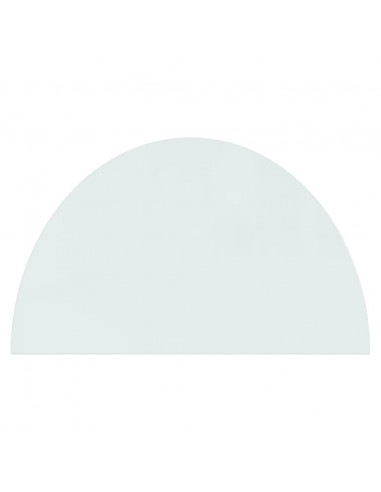 Lastra in Vetro per Caminetto Semicircolare 1000x600 mm