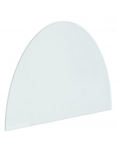 Lastra in Vetro per Caminetto Semicircolare 800x600 mm 2