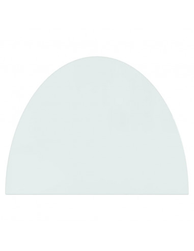 Lastra in Vetro per Caminetto Semicircolare 800x600 mm