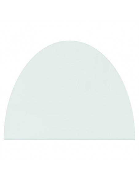 Lastra in Vetro per Caminetto Semicircolare 800x600 mm