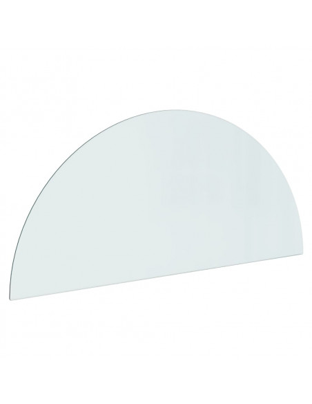 Lastra in Vetro per Caminetto Semicircolare 1200x500 mm