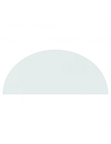 Lastra in Vetro per Caminetto Semicircolare 1200x500 mm