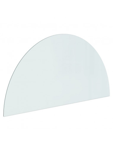 Lastra in Vetro per Caminetto Semicircolare 1200x600 mm