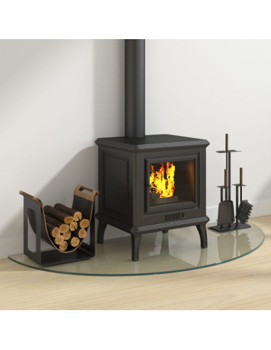 Lastra in Vetro per Caminetto Semicircolare 1200x500 mm