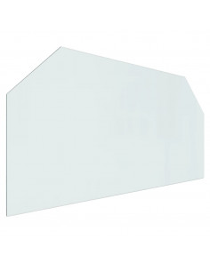Lastra in Vetro per Caminetto Esagonale 120x60 cm 2