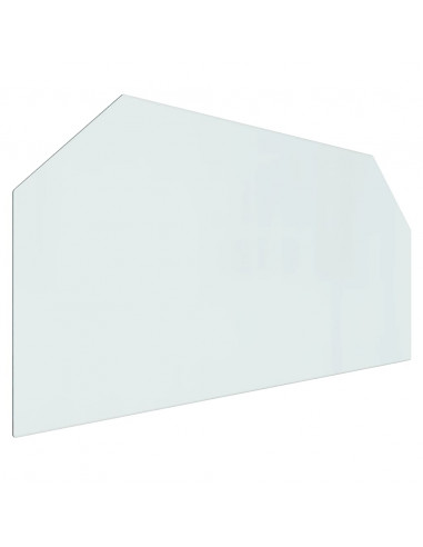 Lastra in Vetro per Caminetto Esagonale 120x60 cm