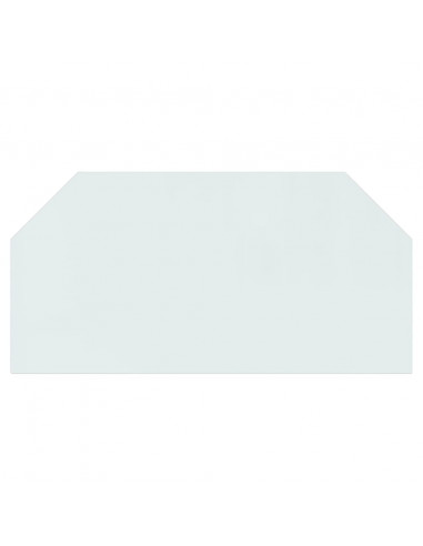 Lastra in Vetro per Caminetto Esagonale 120x60 cm