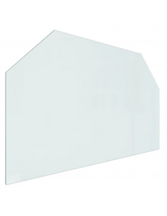 Lastra in Vetro per Caminetto Esagonale 100x60 cm 2