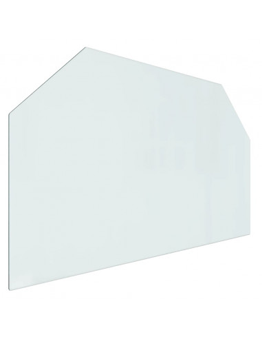 Lastra in Vetro per Caminetto Esagonale 100x60 cm