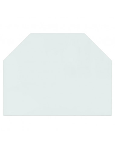 Lastra in Vetro per Caminetto Esagonale 80x60 cm