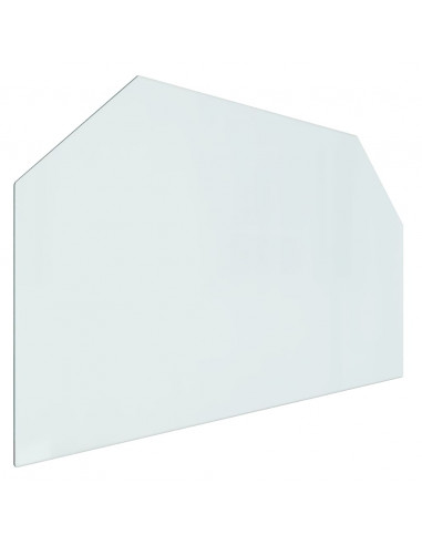 Lastra in Vetro per Caminetto Esagonale 100x60 cm