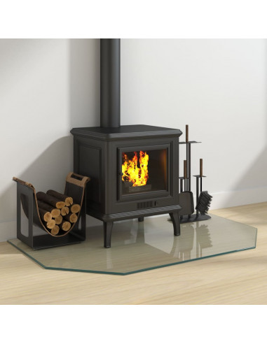 Lastra in Vetro per Caminetto Esagonale 100x60 cm