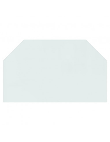 Lastra in Vetro per Caminetto Esagonale 100x60 cm