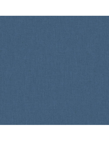 Box per Bambini con Materasso Blu Marino Tessuto di Lino