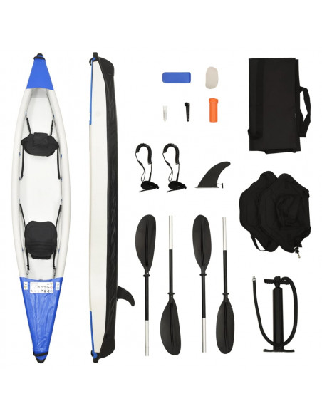 Kayak Gonfiabile Blu 424x81x31 cm in Poliestere