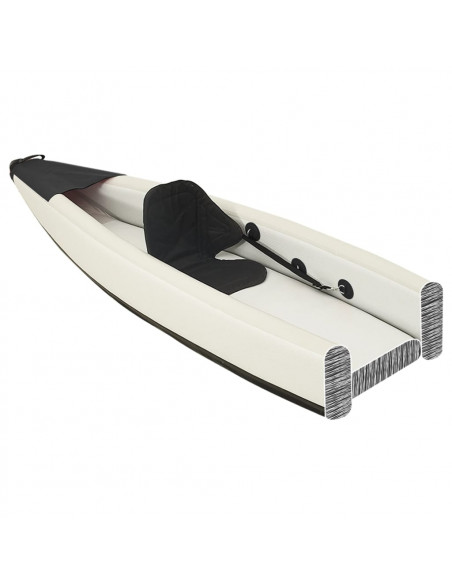 Kayak Gonfiabile Nero 375x72x31 cm in Poliestere
