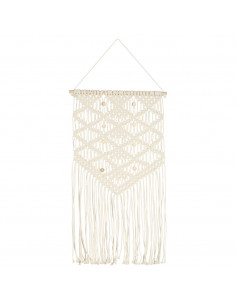 Decorazione da Parete in Macramè 40x80 cm Cotone 2