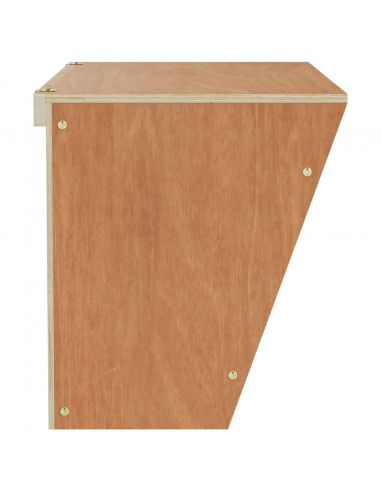 Mangiatoia per Conigli 37x18,5x23 cm in Legno Massello di Abete