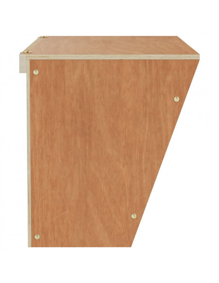 Mangiatoia per Conigli 37x18,5x23 cm in Legno Massello di Abete